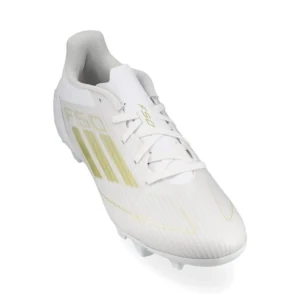Adidas F50 Club FxG Day Spark - Footwear White/Gold Metallic/Footwear White - Image 5