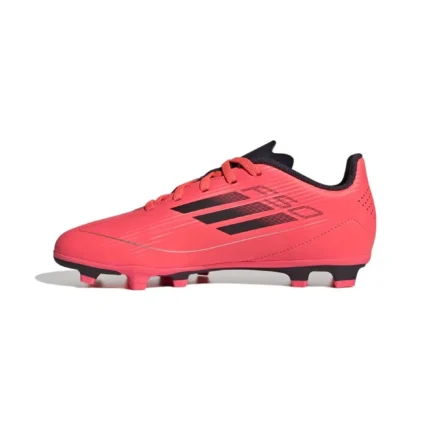 Adidas F50 Club FxG Vivid Horizon - Turbo/Aurora Black/Platin Metallic Kids - Image 3