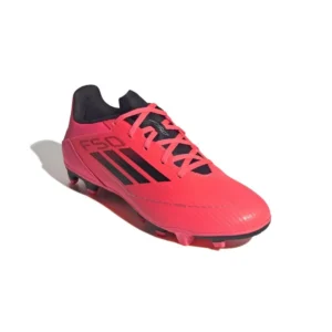 Adidas F50 Club FxG Vivid Horizon - Turbo/Aurora Black/Platin Metallic - Image 4