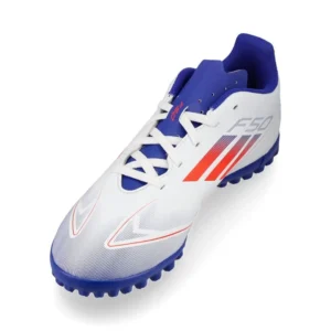 Adidas F50 Club TF Advancement - Footwear White/Solar Red/Lucid Blue Kids - Image 7