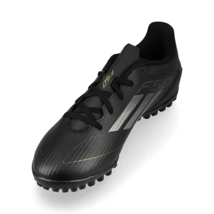 Adidas F50 Club TF Dark Spark - Core Black/Iron Metal/Gold Metallic - Image 7