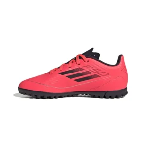 Adidas F50 Club TF Vivid Horizon - Turbo/Aurora Black/Platin Metallic Kids - Image 3