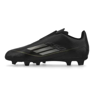 Adidas F50 Club Velcro FxG Dark Spark - Core Black/Iron Metal/Gold Metallic Kids - Image 3