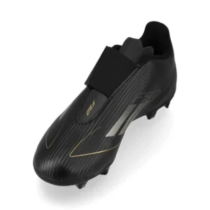 Adidas F50 Club Velcro FxG Dark Spark - Core Black/Iron Metal/Gold Metallic Kids - Image 7