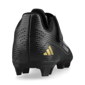 Adidas F50 Club Velcro FxG Dark Spark - Core Black/Iron Metal/Gold Metallic Kids - Image 6