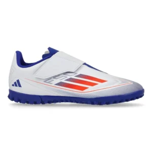 Adidas F50 Club Velcro TF Advancement - Footwear White/Solar Red/Lucid Blue Kids - Image 1