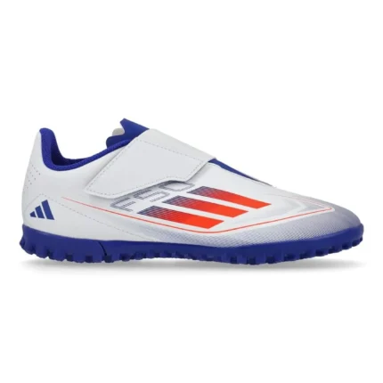 Adidas F50 Club Velcro TF Advancement - Footwear White/Solar Red/Lucid Blue Kids - Image 1