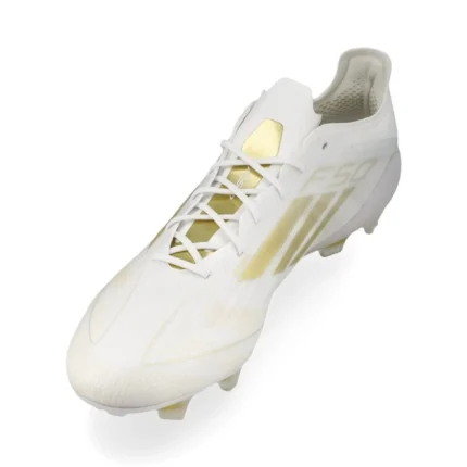 Adidas F50 Elite FG Day Spark - Footwear White/Gold Metallic/Footwear White - Image 7