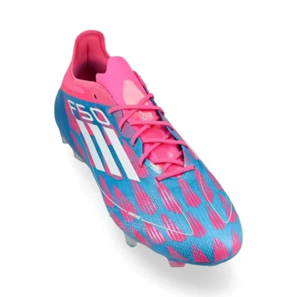 Adidas F50 Elite FG Reemergence - Solar Blue/Footwear White/Solar Pink - Image 6