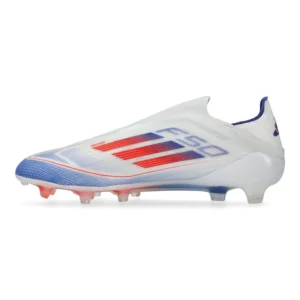 Adidas F50 Elite Laceless FG Advancement - Footwear White/Solar Red/Lucid Blue - Image 3