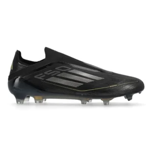Adidas F50 Elite Laceless FG Dark Spark - Core Black/Iron Metal/Gold Metallic - Image 1