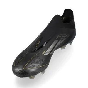 Adidas F50 Elite Laceless FG Dark Spark - Core Black/Iron Metal/Gold Metallic - Image 7