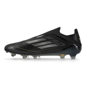 Adidas F50 Elite Laceless FG Dark Spark - Core Black/Iron Metal/Gold Metallic - Image 3