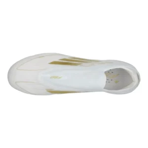 Adidas F50 Elite Laceless FG Day Spark - Footwear White/Gold Metallic/Footwear White - Image 4