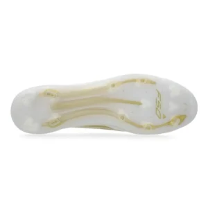 Adidas F50 Elite Laceless FG Day Spark - Footwear White/Gold Metallic/Footwear White - Image 2