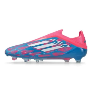 Adidas F50 Elite Laceless FG Reemergence - Solar Blue/Footwear White/Solar Pink - Image 3