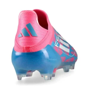 Adidas F50 Elite Laceless FG Reemergence - Solar Blue/Footwear White/Solar Pink - Image 6