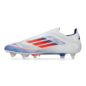 Adidas F50 Elite Laceless SG Advancement - Footwear White/Solar Red/Lucid Blue - Image 3