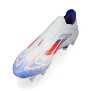Adidas F50 Elite Laceless SG Advancement - Footwear White/Solar Red/Lucid Blue - Image 7