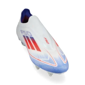 Adidas F50 Elite Laceless SG Advancement - Footwear White/Solar Red/Lucid Blue - Image 5