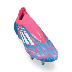 Adidas F50 Elite Laceless SG Reemergence - Solar Blue/Footwear White/Solar Pink - Image 5