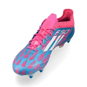 Adidas F50 Elite SG Reemergence - Solar Blue/Footwear White/Solar Pink - Image 7