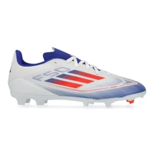 Adidas F50 League FG/AG Advancement - Footwear White/Solar Red/Lucid Blue Kids - Image 1
