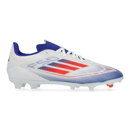 Adidas F50 League FG/AG Advancement - Footwear White/Solar Red/Lucid Blue Kids - Image 1