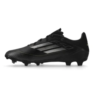 Adidas F50 League FG/AG Dark Spark - Core Black/Iron Metal/Gold Metallic - Image 3