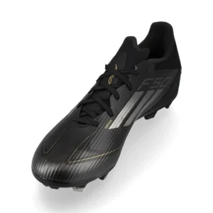 Adidas F50 League FG/AG Dark Spark - Core Black/Iron Metal/Gold Metallic - Image 7