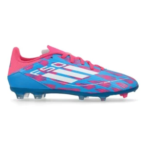 Adidas F50 League FG/AG Reemergence - Solar Blue/Footwear White/Solar Pink Kids - Image 1