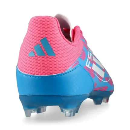 Adidas F50 League FG/AG Reemergence - Solar Blue/Footwear White/Solar Pink Kids - Image 6