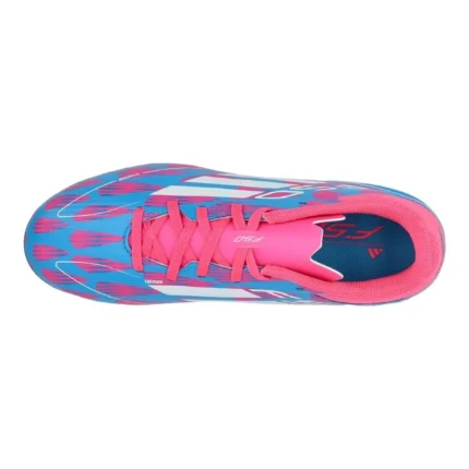 Adidas F50 League FG/AG Reemergence - Solar Blue/Footwear White/Solar Pink Kids - Image 4