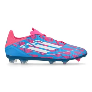 Adidas F50 League FG/AG Reemergence - Solar Blue/Footwear White/Solar Pink - Image 1