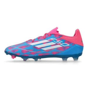 Adidas F50 League FG/AG Reemergence - Solar Blue/Footwear White/Solar Pink - Image 3