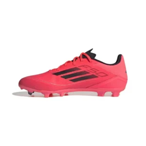 Adidas F50 League FG/AG Vivid Horizon - Turbo/Aurora Black/Platin Metallic - Image 3
