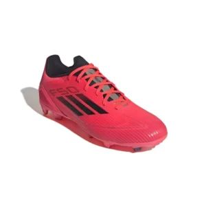 Adidas F50 League FG/AG Vivid Horizon - Turbo/Aurora Black/Platin Metallic - Image 4