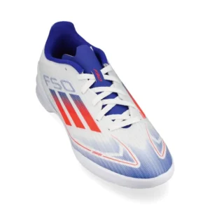 Adidas F50 League IN Advancement - Footwear White/Solar Red/Lucid Blue Kids - Image 5