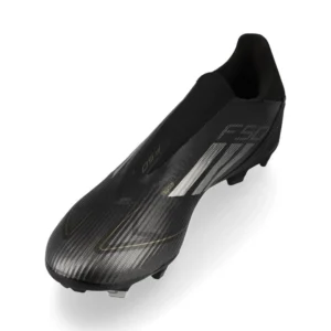 Adidas F50 League Laceless FG/AG Dark Spark - Core Black/Iron Metal/Gold Metallic - Image 7