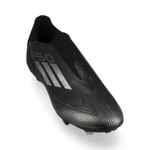 Adidas F50 League Laceless FG/AG Dark Spark - Core Black/Iron Metal/Gold Metallic - Image 5