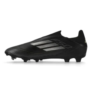 Adidas F50 League Laceless FG/AG Dark Spark - Core Black/Iron Metal/Gold Metallic - Image 3