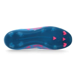 Adidas F50 League Laceless FG/AG Reemergence - Solar Blue/Footwear White/Solar Pink Kids - Image 2