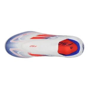 Adidas F50 League Laceless TF Advancement - Footwear White/Solar Red/Lucid Blue - Image 4