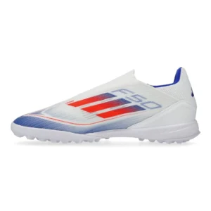 Adidas F50 League Laceless TF Advancement - Footwear White/Solar Red/Lucid Blue - Image 3