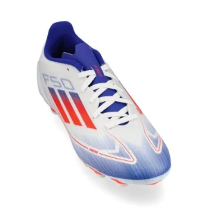 Adidas F50 League MG Advancement - Footwear White/Solar Red/Lucid Blue Kids - Image 5