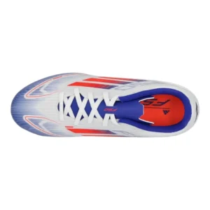 Adidas F50 League MG Advancement - Footwear White/Solar Red/Lucid Blue Kids - Image 4
