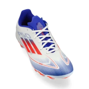 Adidas F50 League MG Advancement - Footwear White/Solar Red/Lucid Blue - Image 5