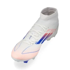 Adidas F50 League Mid FG/AG Advancement - Footwear White/Solar Red/Lucid Blue Women - Image 7