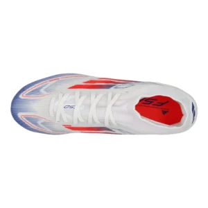 Adidas F50 League Mid FG/AG Advancement - Footwear White/Solar Red/Lucid Blue - Image 4