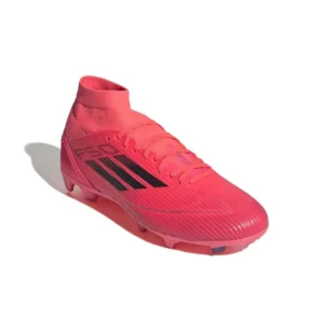 Adidas F50 League Mid FG/AG Vivid Horizon - Turbo/Aurora Black/Platin Metallic Women - Image 4